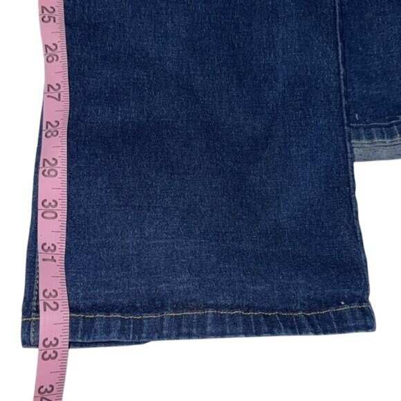 Woman Within Womens Blue Denim Stretch Jeans Size 12T Pull-On Style With Elastic - Picture 9 of 9